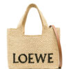 Mini Raffia Font Tote Bag