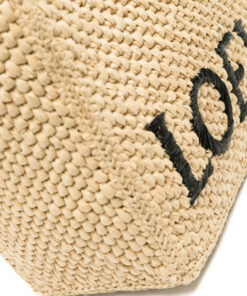 Mini Raffia Font Tote Bag