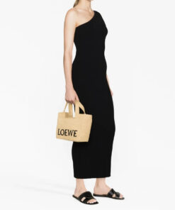 Mini Raffia Font Tote Bag