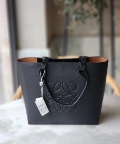 Leather Anagram Bag - Black