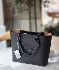 Leather Anagram Bag - Black