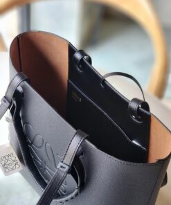 Leather Anagram Bag - Black