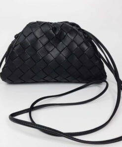 Intrecciato Leather Clutch Pouch