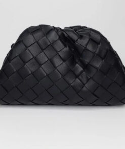 Intrecciato Leather Clutch Pouch