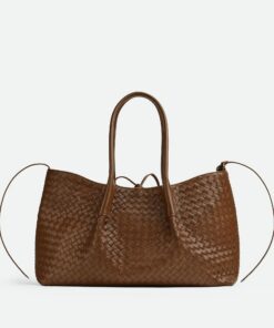 Leather Crossbody Bag Nocciola/amber