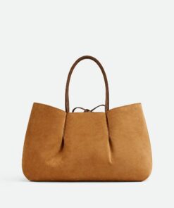 Leather Crossbody Bag Nocciola/amber