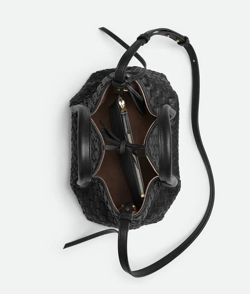 Small Leather Crossbody Bag Black