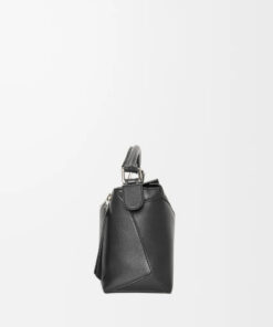 Small Puzzle Edge Bag - Black