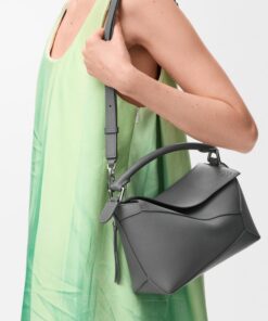 Small Puzzle Edge Bag - Slate