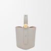 Mini Pebble Bucket Bag - Shell Grey
