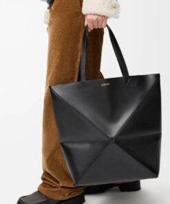 XL Puzzle Fold Tote - Black