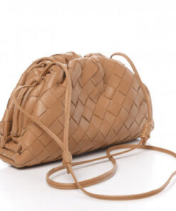 Intrecciato Leather Clutch Pouch