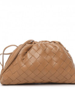 Intrecciato Leather Clutch Pouch