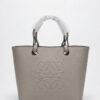 Leather Anagram Bag - Grey