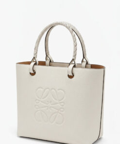 Leather Anagram Bag - Beige