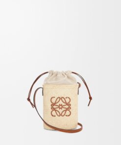 Square Palm Pocket Bag - Natural/Tan