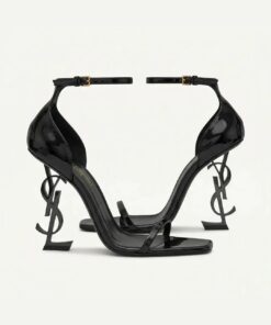 OPYUM Sandal in patent leather – Black