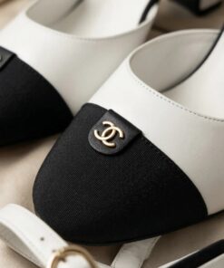 Classic Cap Toe Slingback Heels