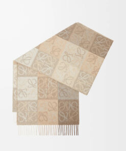 Wool Cashmere Scarf White/beige