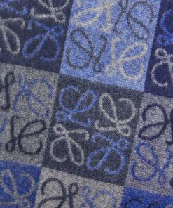 Wool Cashmere Scarf Blue