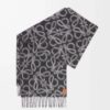 Alpaca Wool Blend Scarf Black/grey