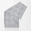 Wool Cashmere Scarf Grey
