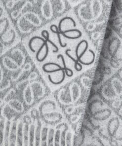 Wool Cashmere Scarf Grey