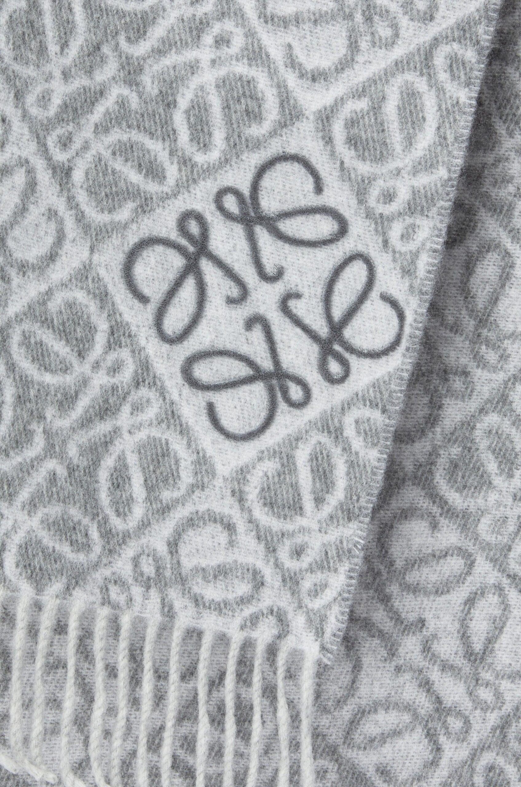 Wool Cashmere Scarf Grey