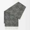 Wool Cashmere Scarf Dark Grey