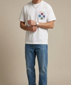Multicolor Graphic Tee – White