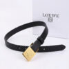 Reversible Smooth Leather Belt - Black/gold