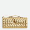 Leather Clutch Gold