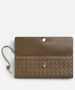 Leather Clutch Pinecone