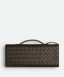 Leather Clutch Khaki