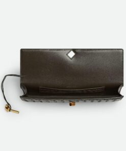 Leather Clutch Khaki