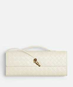Leather Clutch Sea salt