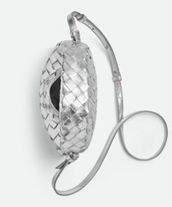 Mini Hop Crossbody Bag - Silver