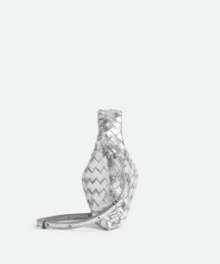 Mini Hop Crossbody Bag - Silver