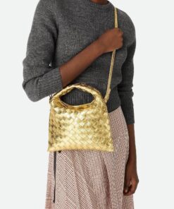 Mini Hop Crossbody Bag - Gold