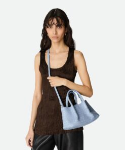Small Leather Crossbody Bag Blue