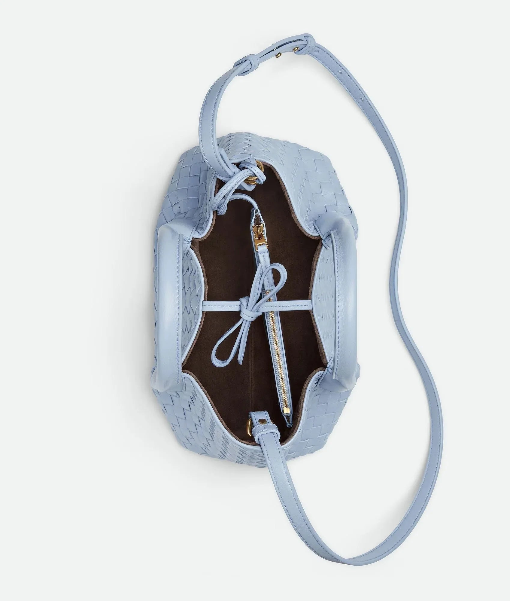 Small Leather Crossbody Bag Blue