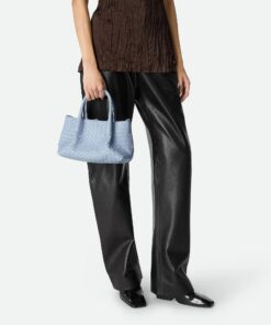 Small Leather Crossbody Bag Blue