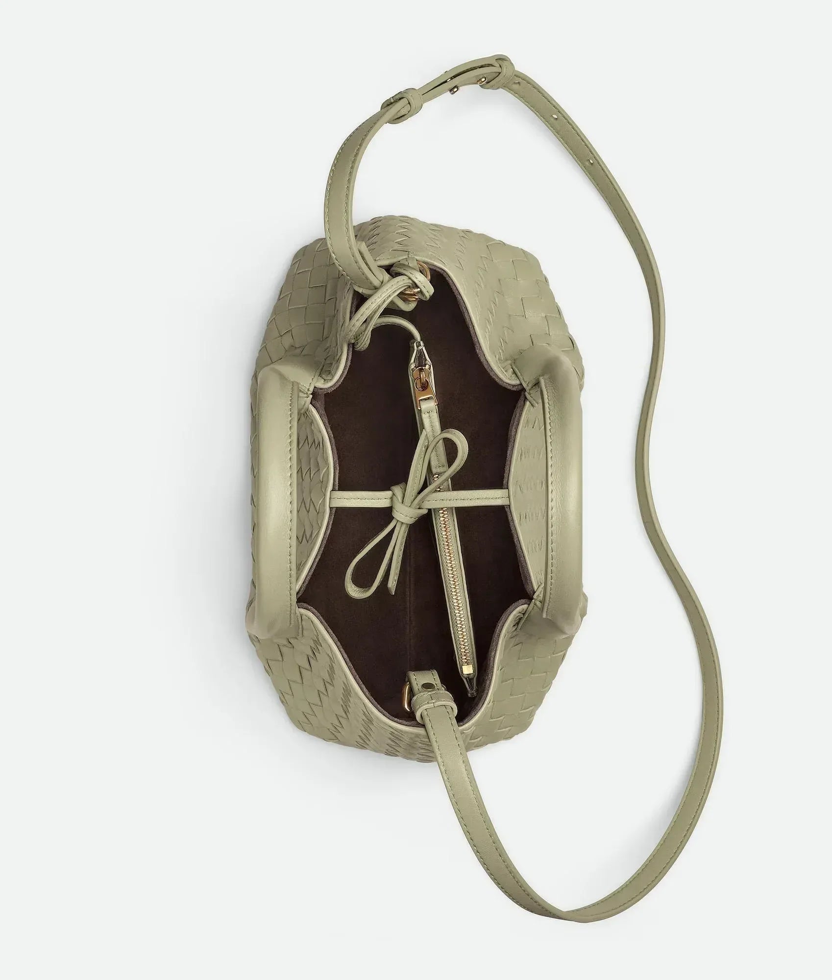 Small Leather Crossbody Bag Travertine/fondant
