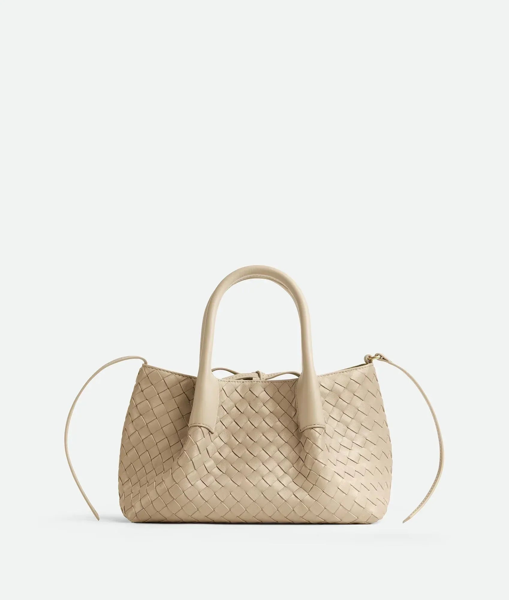 Small Leather Crossbody Bag Ecru/Matcha