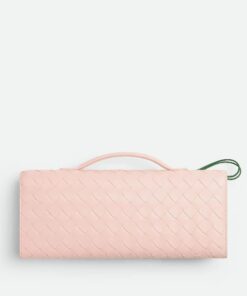 Leather Clutch Rose