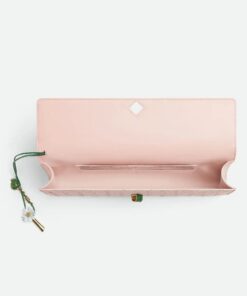 Leather Clutch Rose