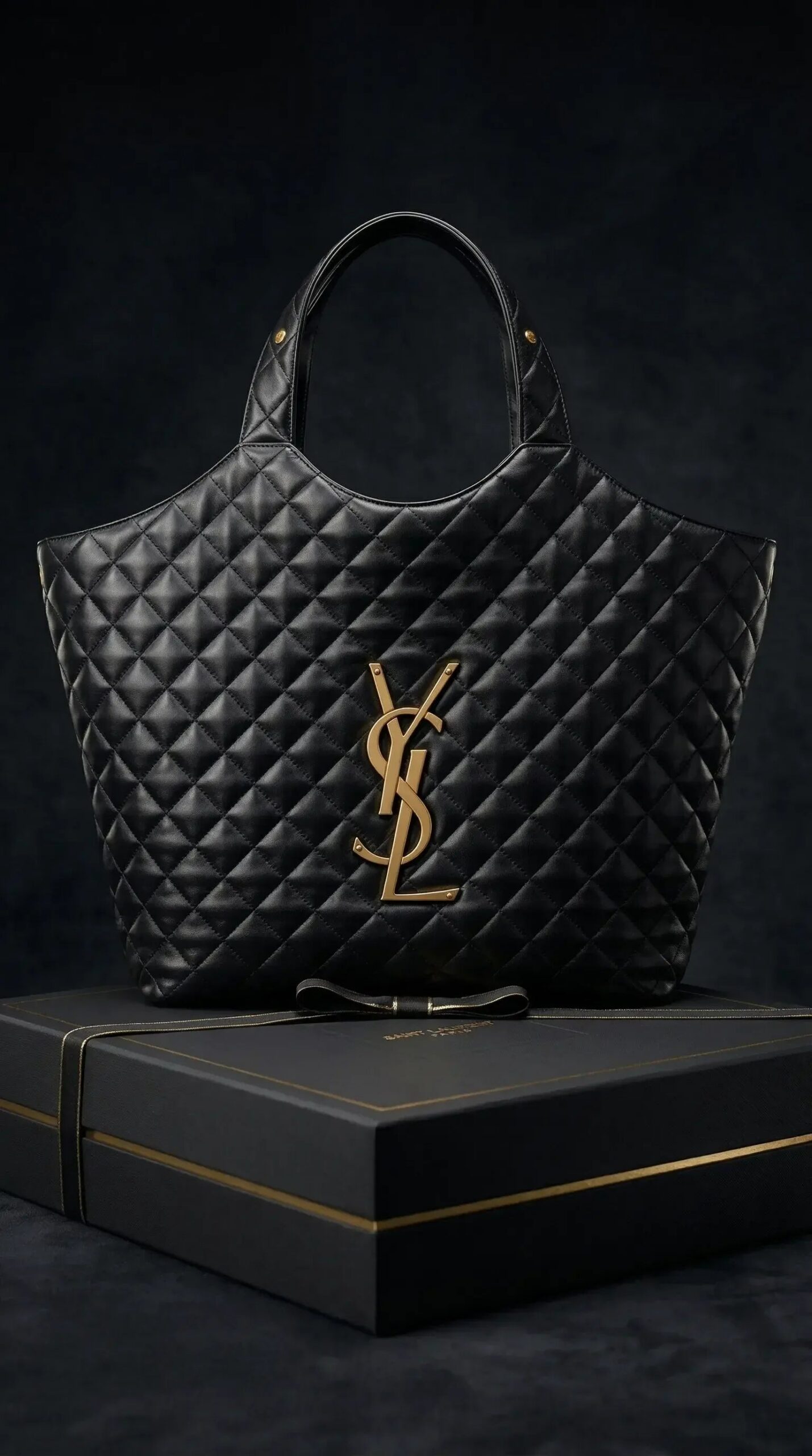 ICARE maxi shopping bag in lambskin leather with a quilted effect.