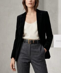 CASSANDRE Thin Belt with square buckle in box Saint Laurent Leather