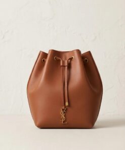 Smooth Leather Bucket Bag 37 – Cognac Smooth Leather (Gold Hardware)