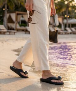 Platform Slide Sandal - Black